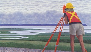 Surveyor — painting by Alex Colville